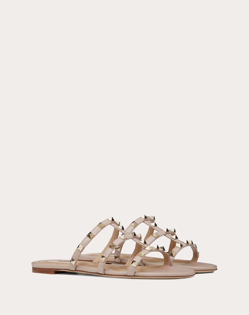 ROCKSTUD FLAT SLIDE SANDAL - Image 1